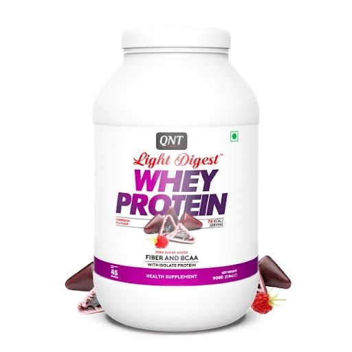 QNT Light Digest Whey Protein Cuberdon Flavour Powder, 908 gm, Pack of 1 