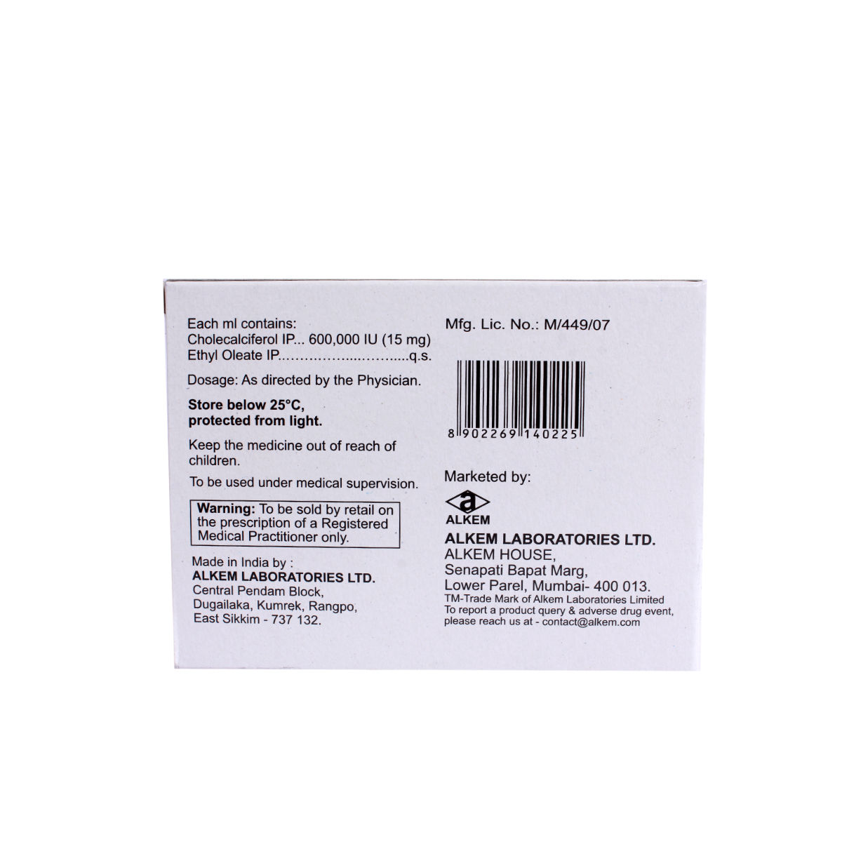 Uprise D3 Injection 1 ml Price, Uses, Side Effects, Composition