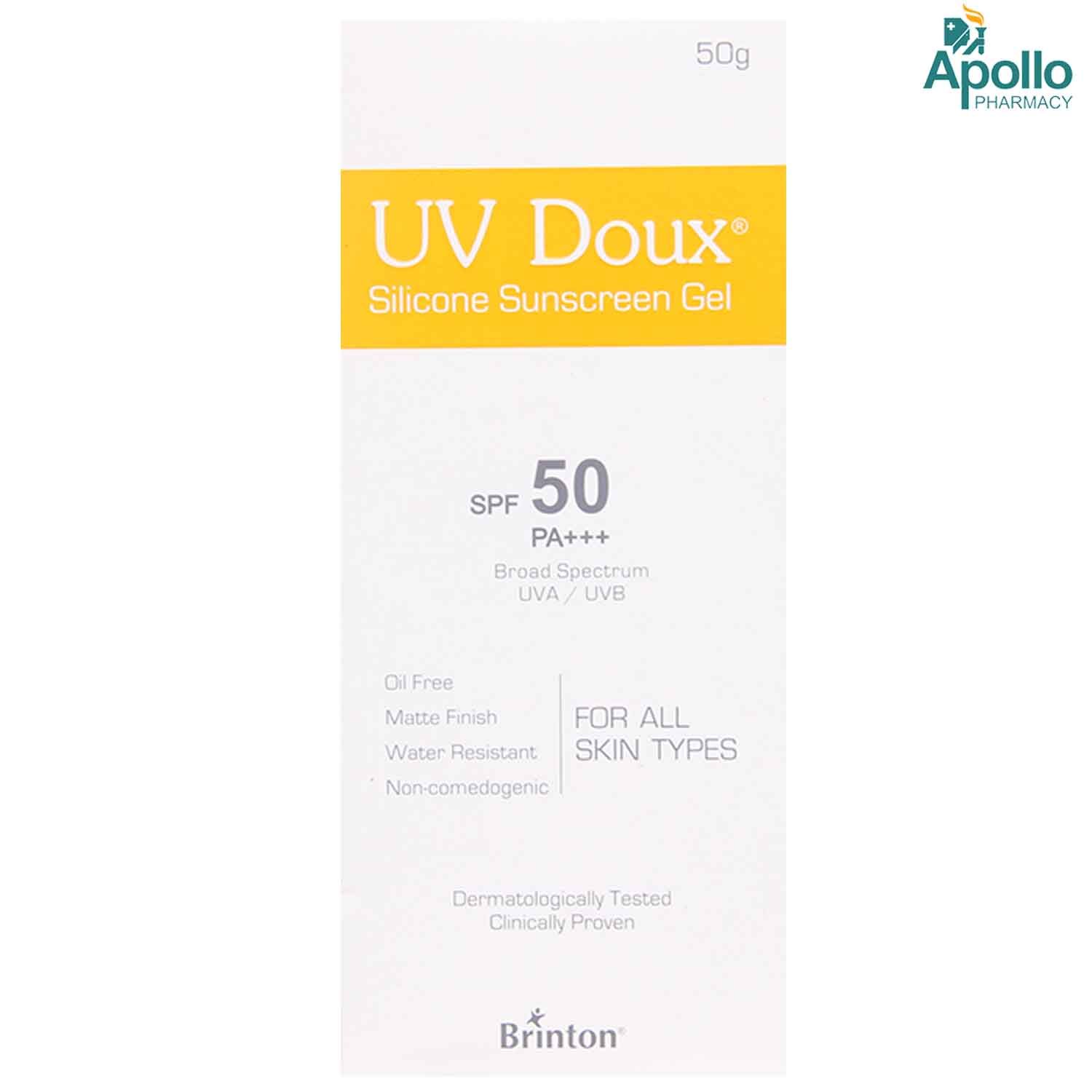 Buy UV Doux Spf 50 Silicon Sunscreen Gel 50 gm Online