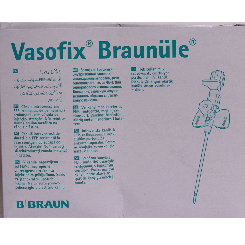 Vasofix 20g Bb , Pack of 1 