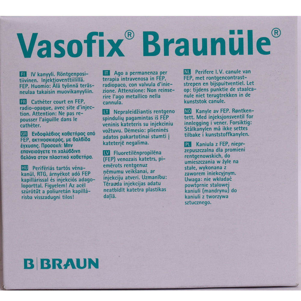 Vasofix 20g Bb , Pack of 1 