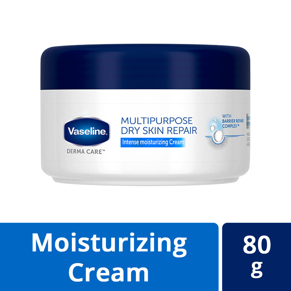 Vaseline Intense Moisturizing Cream for Dry Skin, 80 gm, Pack of 1 