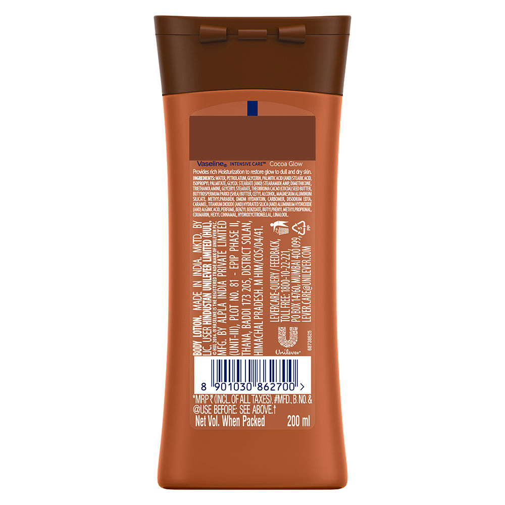 Vaseline Intensive Care Cocoa Glow Body Lotion, 200 ml Price, Uses