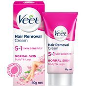 Buy Veet 5 in 1 Skin Benefits Hair Removal Cream for Normal Skin, 50 gm Online