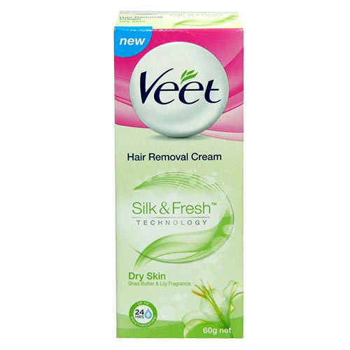 Buy Veet Silk & Fresh Hair Removal Cream For Dry Skin, 60 gm Online