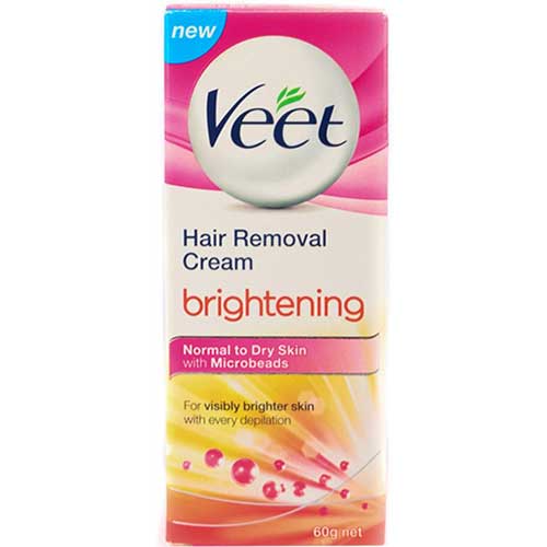 Buy Veet Brightening Normal to Dry Skin Hair Removal Cream, 60 gm Online
