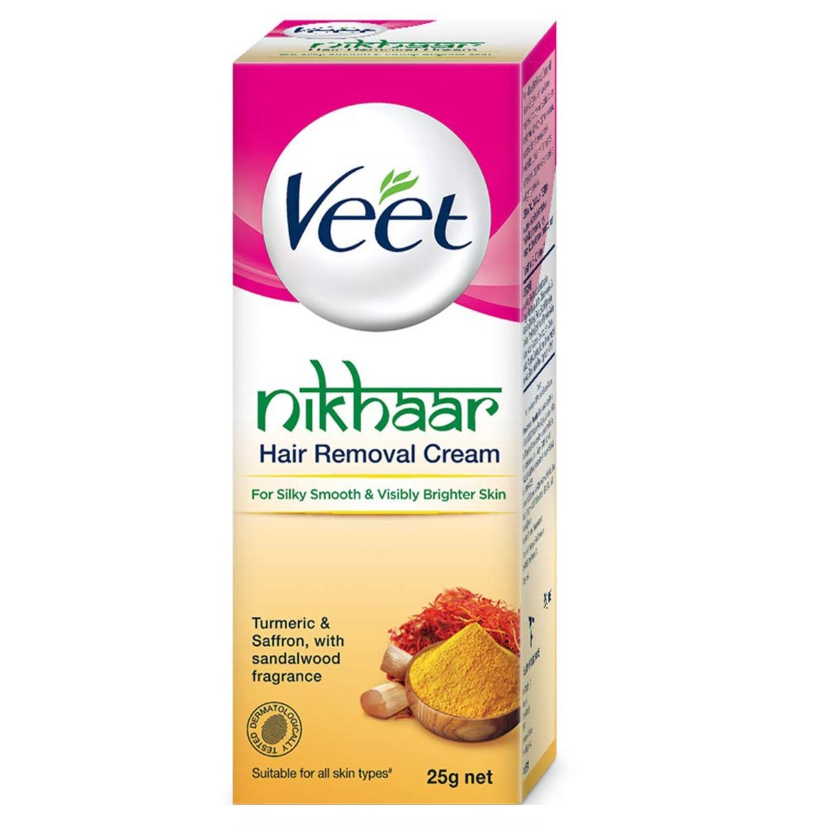 Veet Nikhaar Hair Removal Cream, 25 gm Price, Uses, Side Effects,  Composition - Apollo Pharmacy