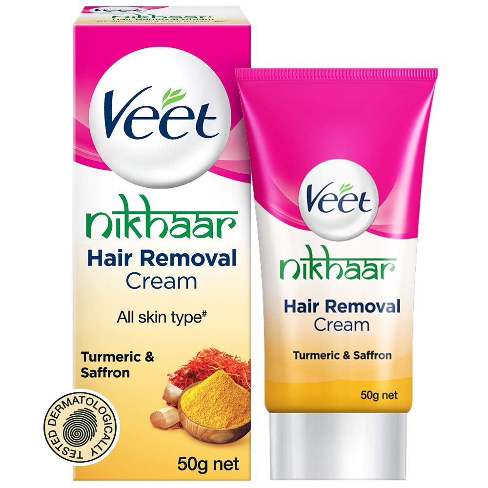 Veet Nikhaar Hair Removal Cream, 50 gm Price, Uses, Side Effects,  Composition - Apollo Pharmacy