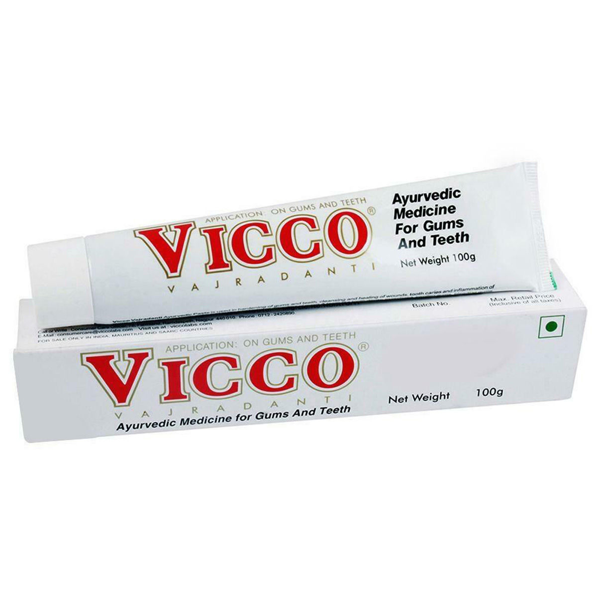 Vicco Vajradanti Ayurvedic Toothpaste, 100 gm, Pack of 1 