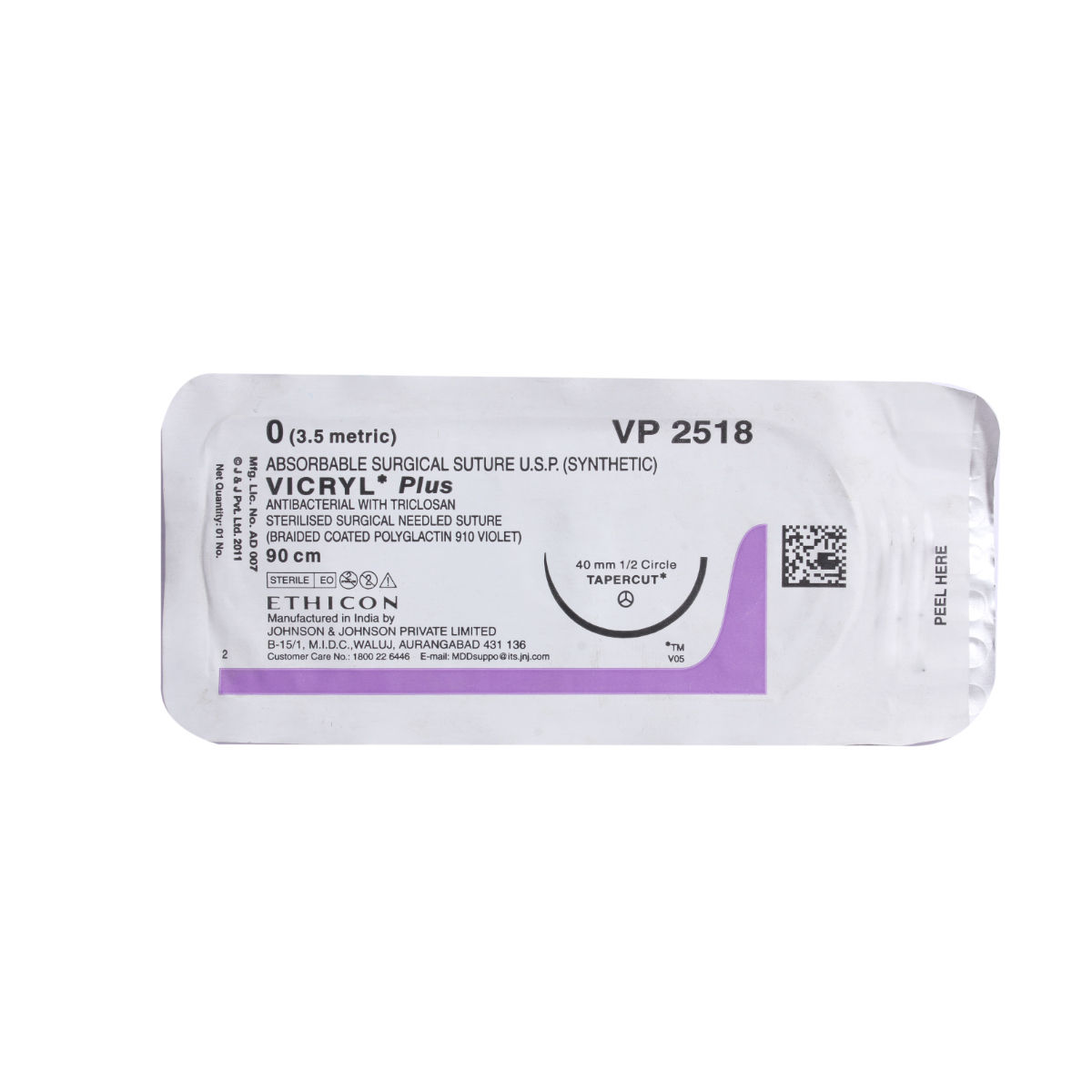 Vicryl 0 2518 Price, Uses, Side Effects, Composition - Apollo Pharmacy