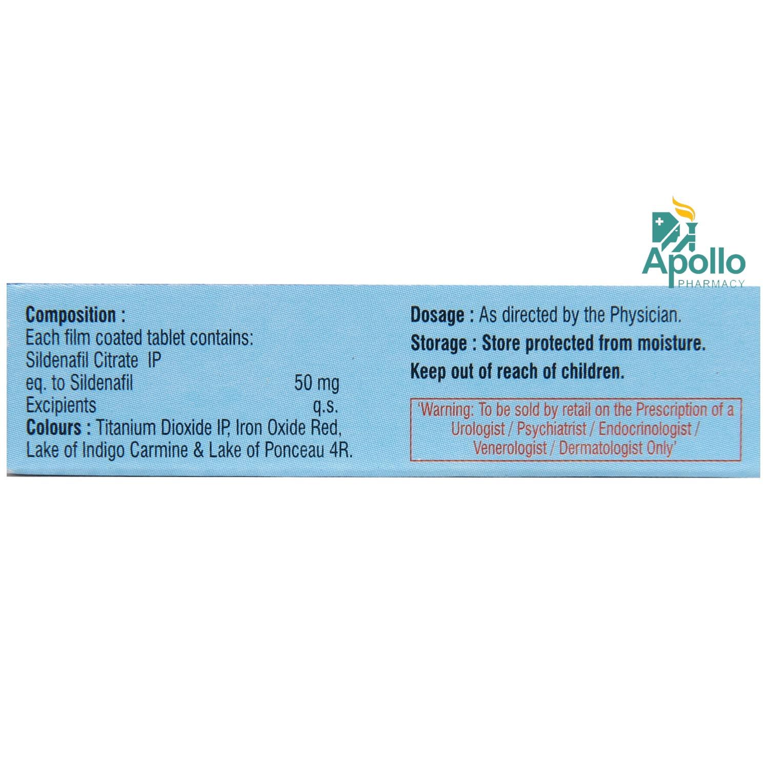 Viagra 50 Mg Red Tablet