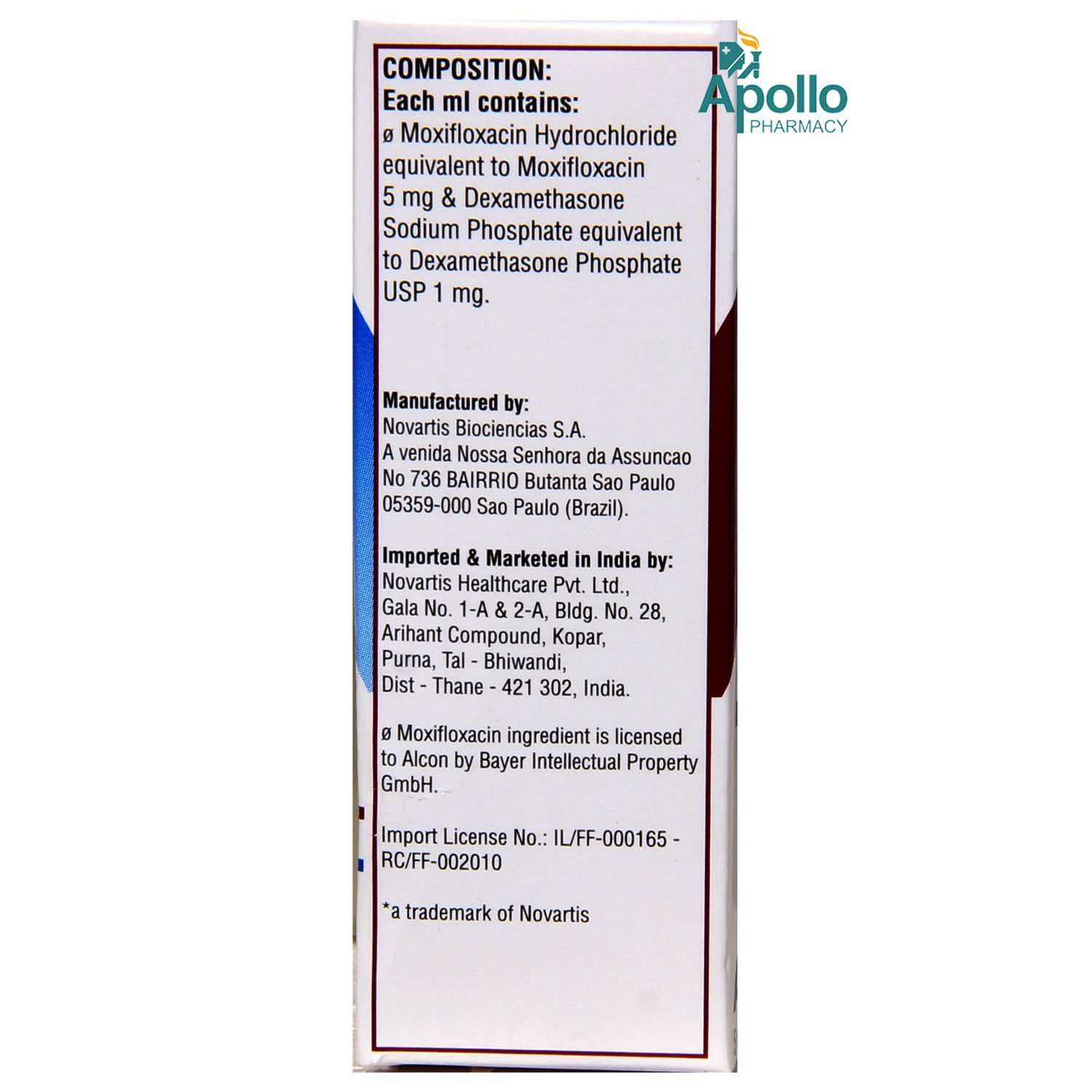 VIGADEXA EYE SOLUTION 5ML Price, Uses, Side Effects, Composition