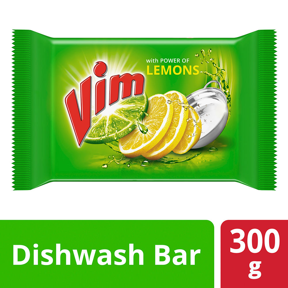 Buy Vim Dishwash Bar, 300 gm Online