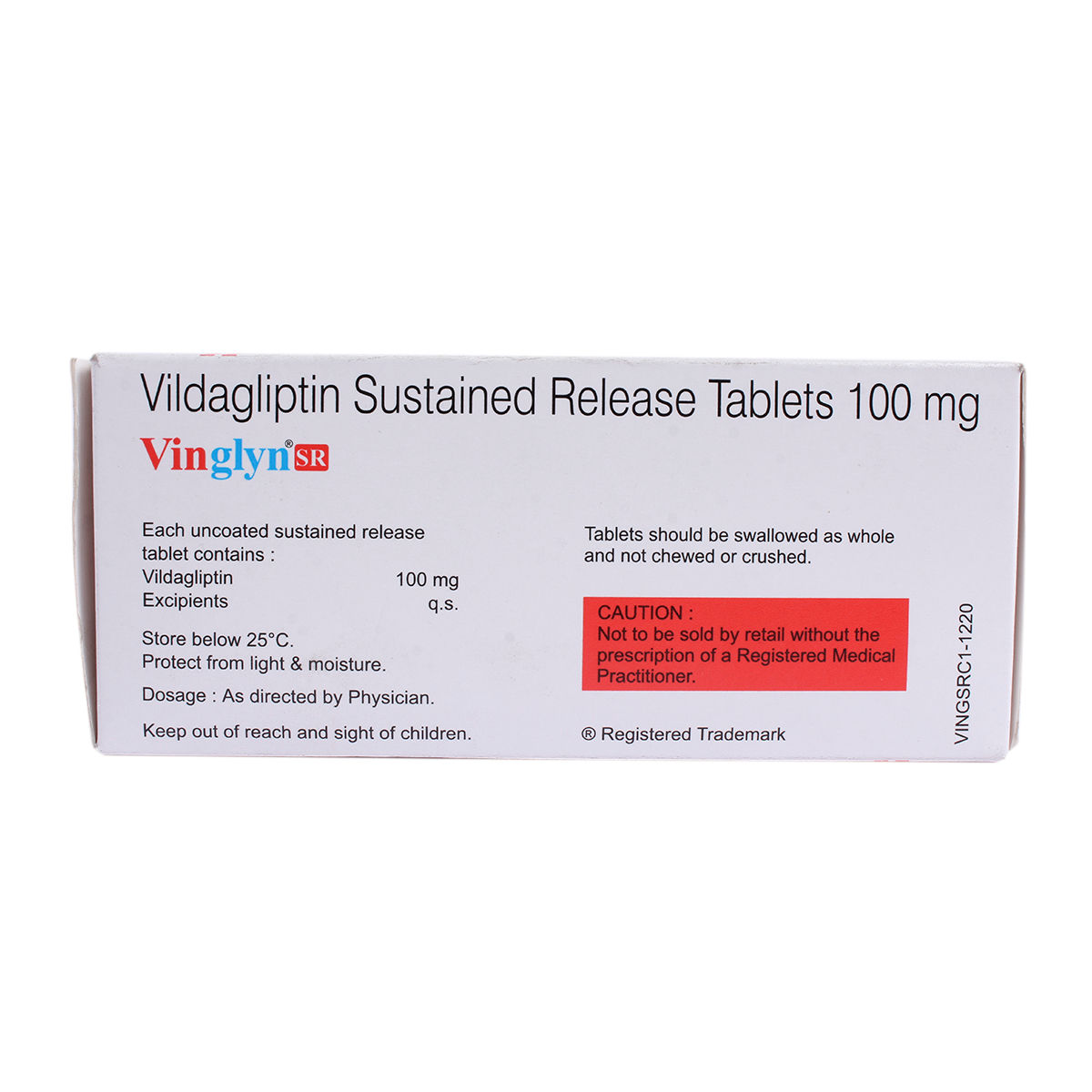 Vinglyn SR 100 Tablet 10's, Pack of 10 TABLETS