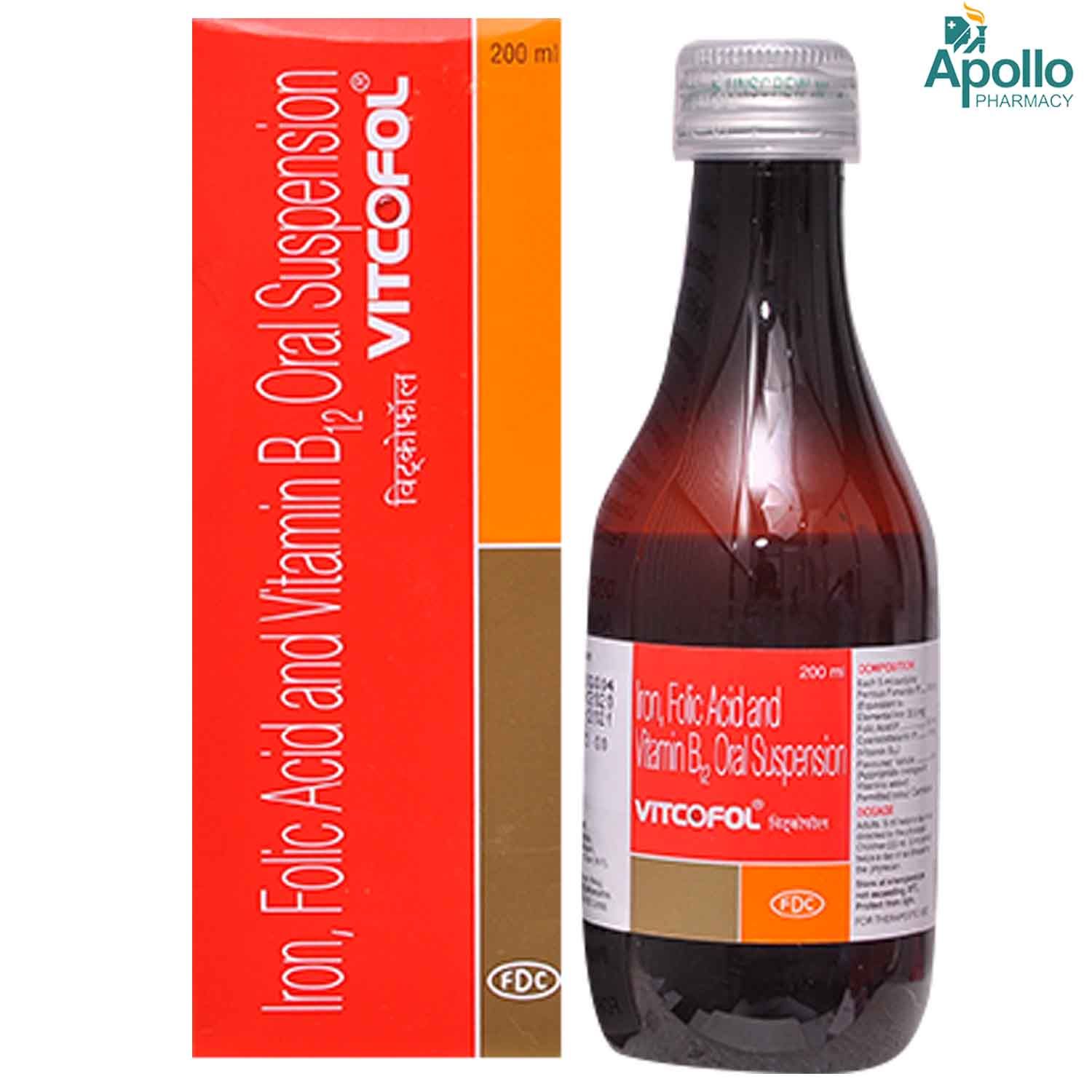Vitcofol Syrup 180 ml Price, Uses, Side Effects, Composition Apollo
