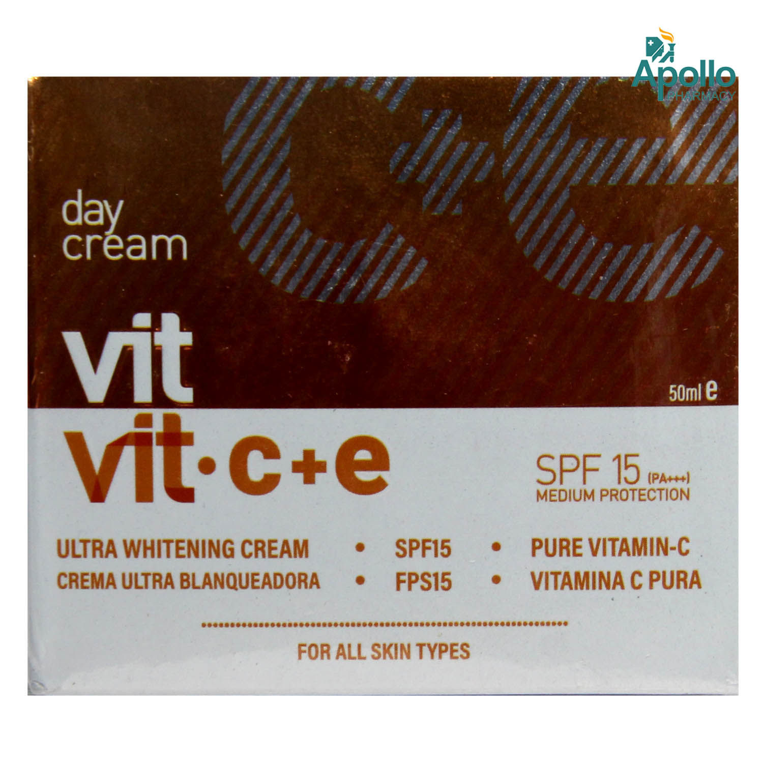 eerlijk spuiten Verspreiding VIT VIT.C + E SPF 15 Day Cream 50 ml Price, Uses, Side Effects, Composition  - Apollo Pharmacy