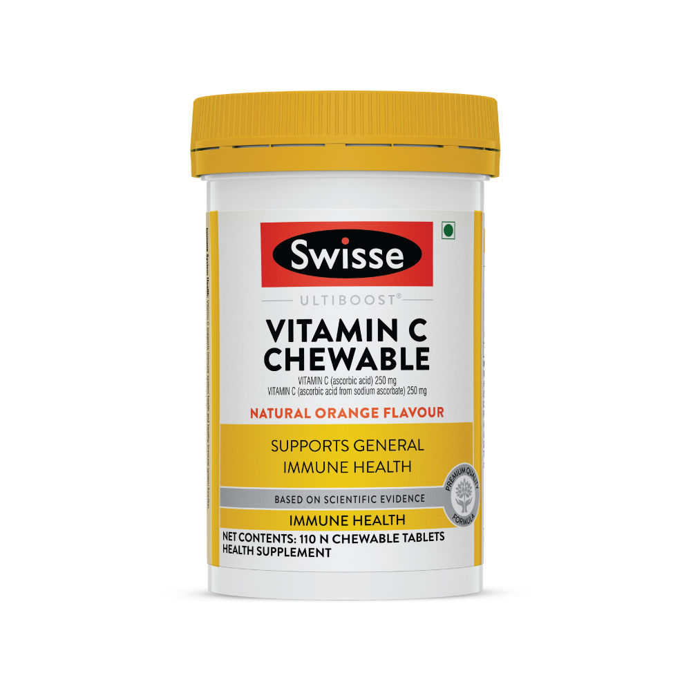 Buy Swisse Ultiboost Vitamin C Chewable Orange Flavour, 110 Tablets Online