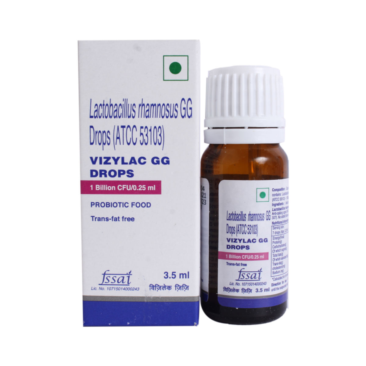 Vizylac Gg 1 B.Cfu Drops 3.5Ml Price, Uses, Side Effects, Composition