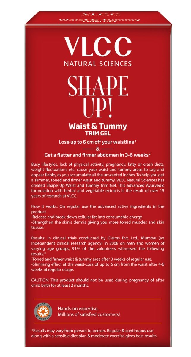 VLCC Shape Up Waist & Tummy Trim Gel, 100 gm, Pack of 1 
