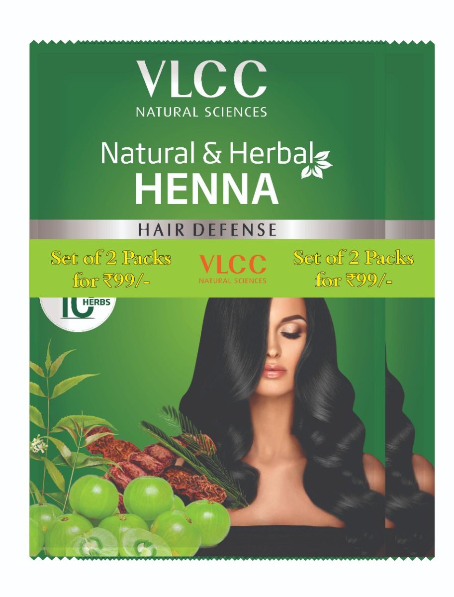 VLCC Natural & Herbal Henna Hair Defense Powder, 2 x 120 gm Price, Uses,  Side Effects, Composition - Apollo Pharmacy