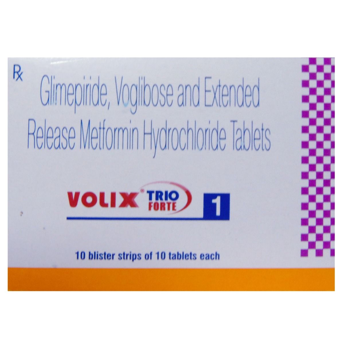 VOLIX TRIO FORTE 1MG TABLET, Pack of 10 TABLETS