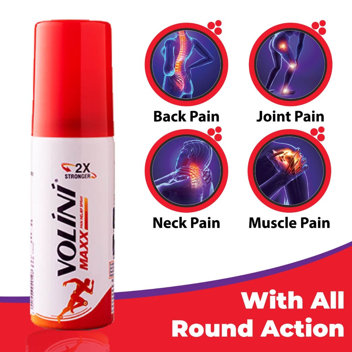 Volini Maxx Pain Relief Spray, 25 gm Price, Uses, Side Effects