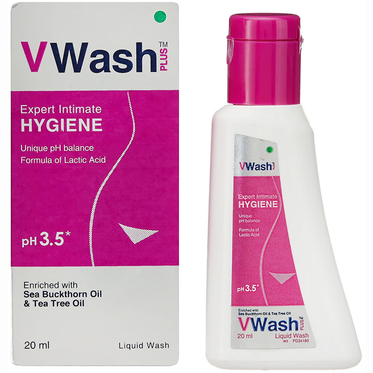 Buy VWash Plus Expert Intimate Hygiene Wash, 20 ml Online