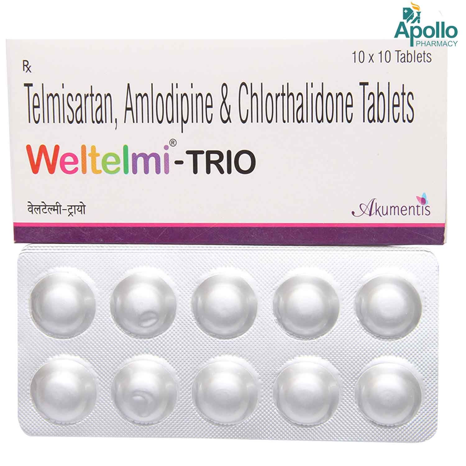 Weltelmi-Trio Tablet 10's, Pack of 10 TABLETS