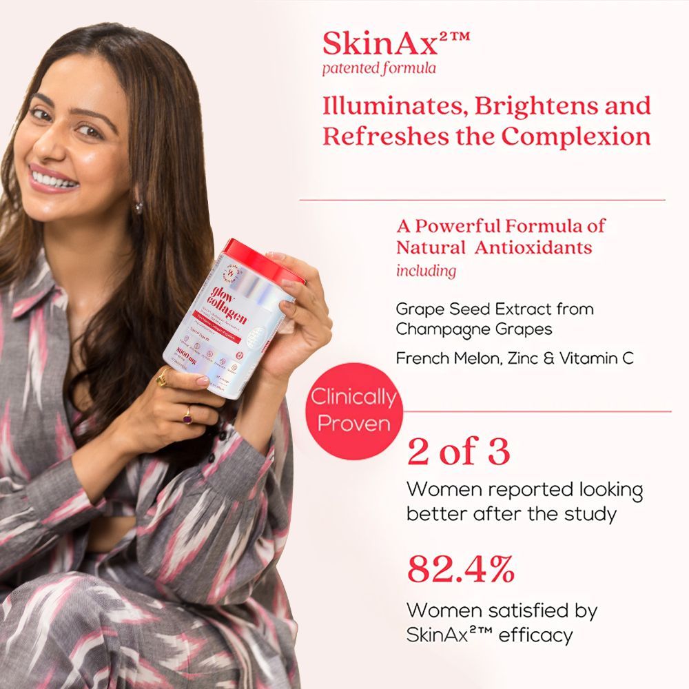 Wellbeing Nutrition Glow Collagen 8000 mg Tropical Bliss Flavour Powder