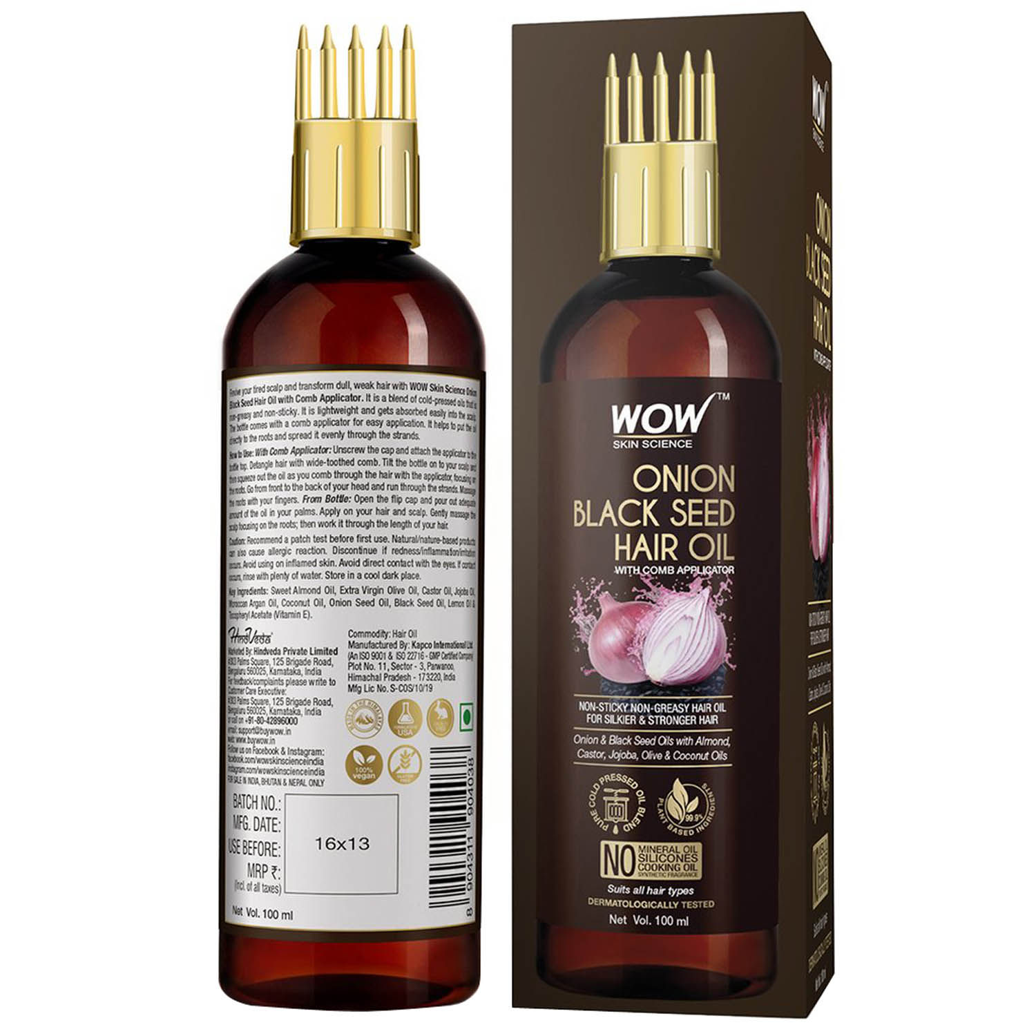 Wow Skin Science Onion Black Seed Hair Oil, 100 ml Price, Uses, Side  Effects, Composition - Apollo Pharmacy
