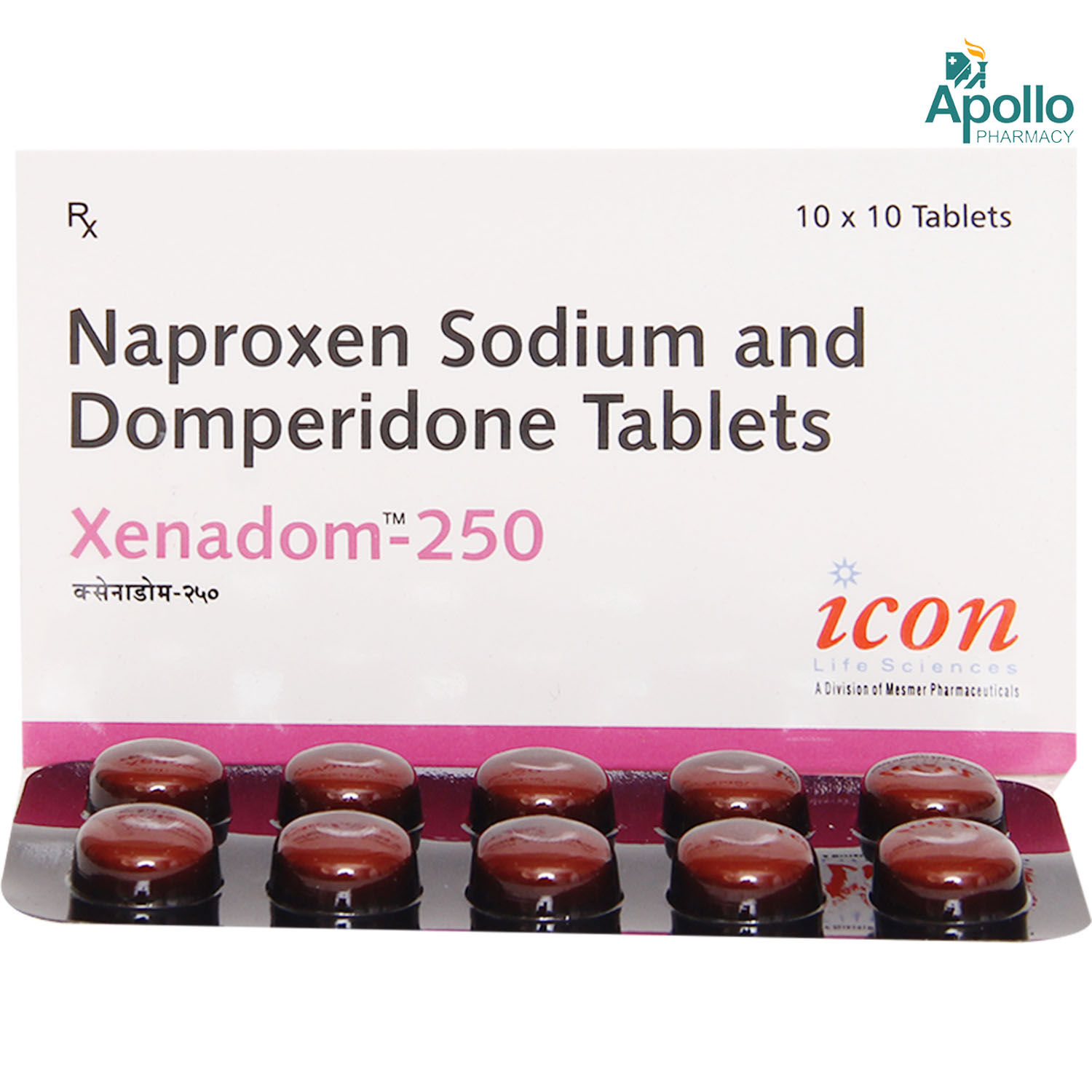 Xenadom-250 Tablet 10's, Pack of 10 TABLETS