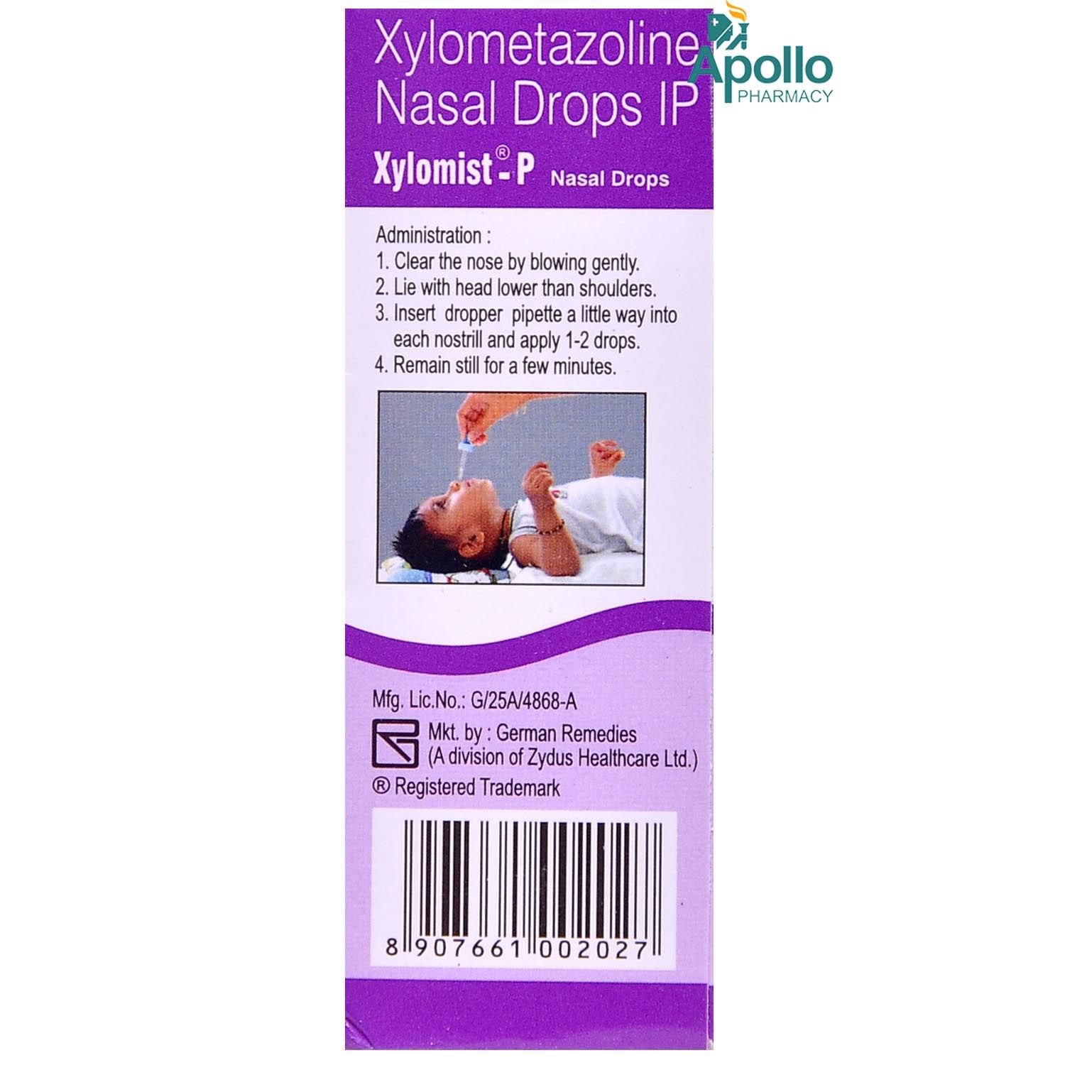 XYLOMIST P NASAL DROPS Price, Uses, Side Effects, Composition - Apollo ...