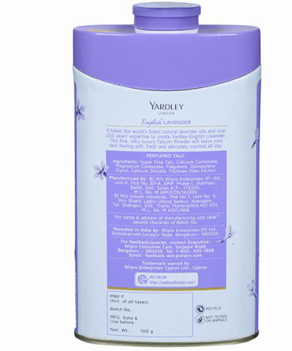 Yardley London English Lavender Perfumed Talc Powder, 100 gm, Pack of 1 