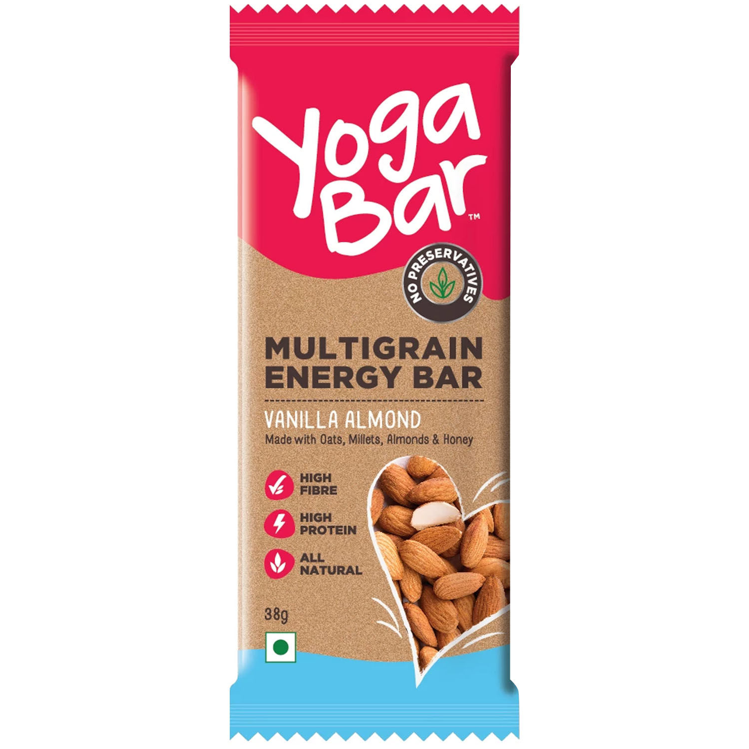 Buy Yoga Bar Vanilla Almond Multigrain Energy Bar, 38 gm Online