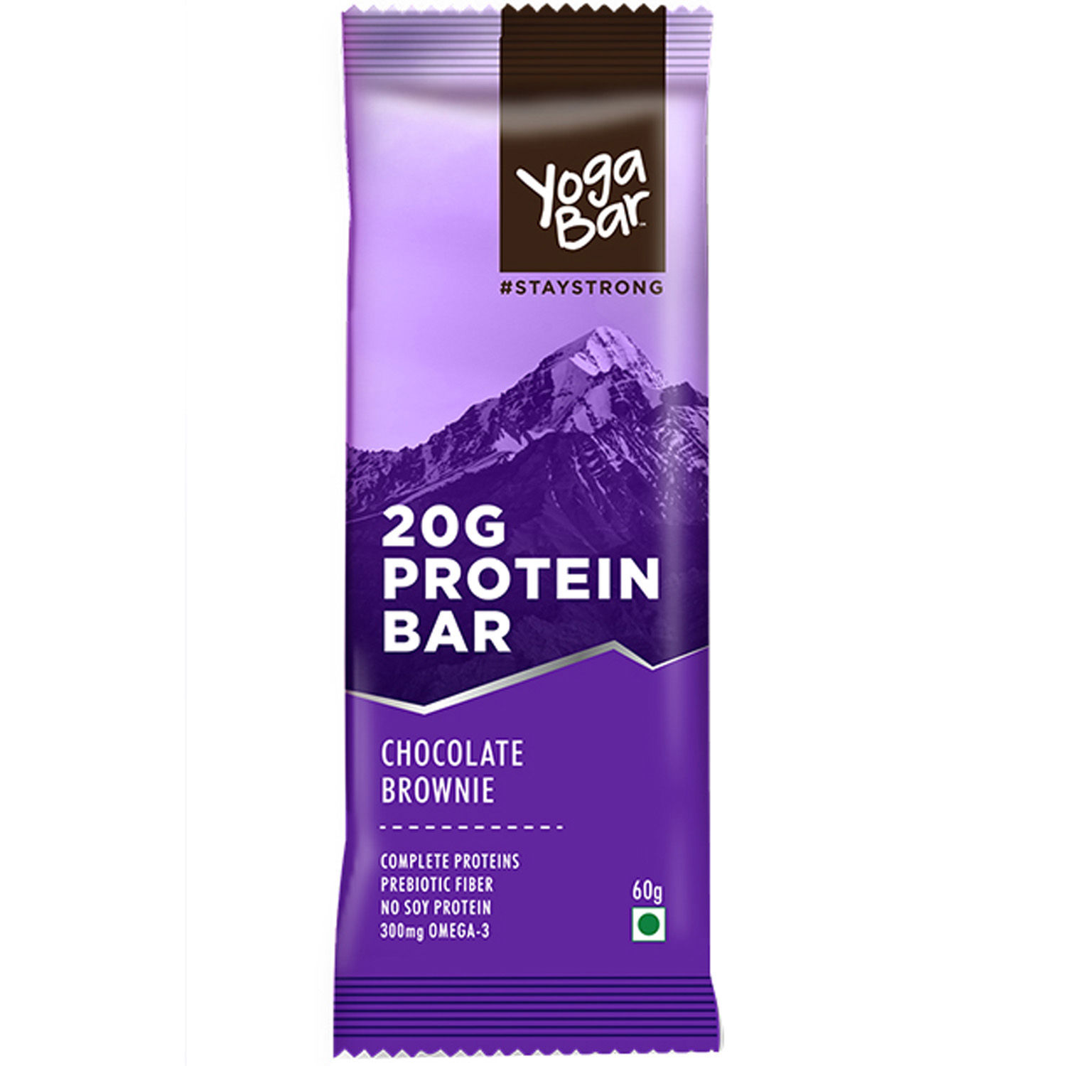 Buy Yoga Bar Chocolate Brownie 20 gm Protein Bar, 60 gm Online