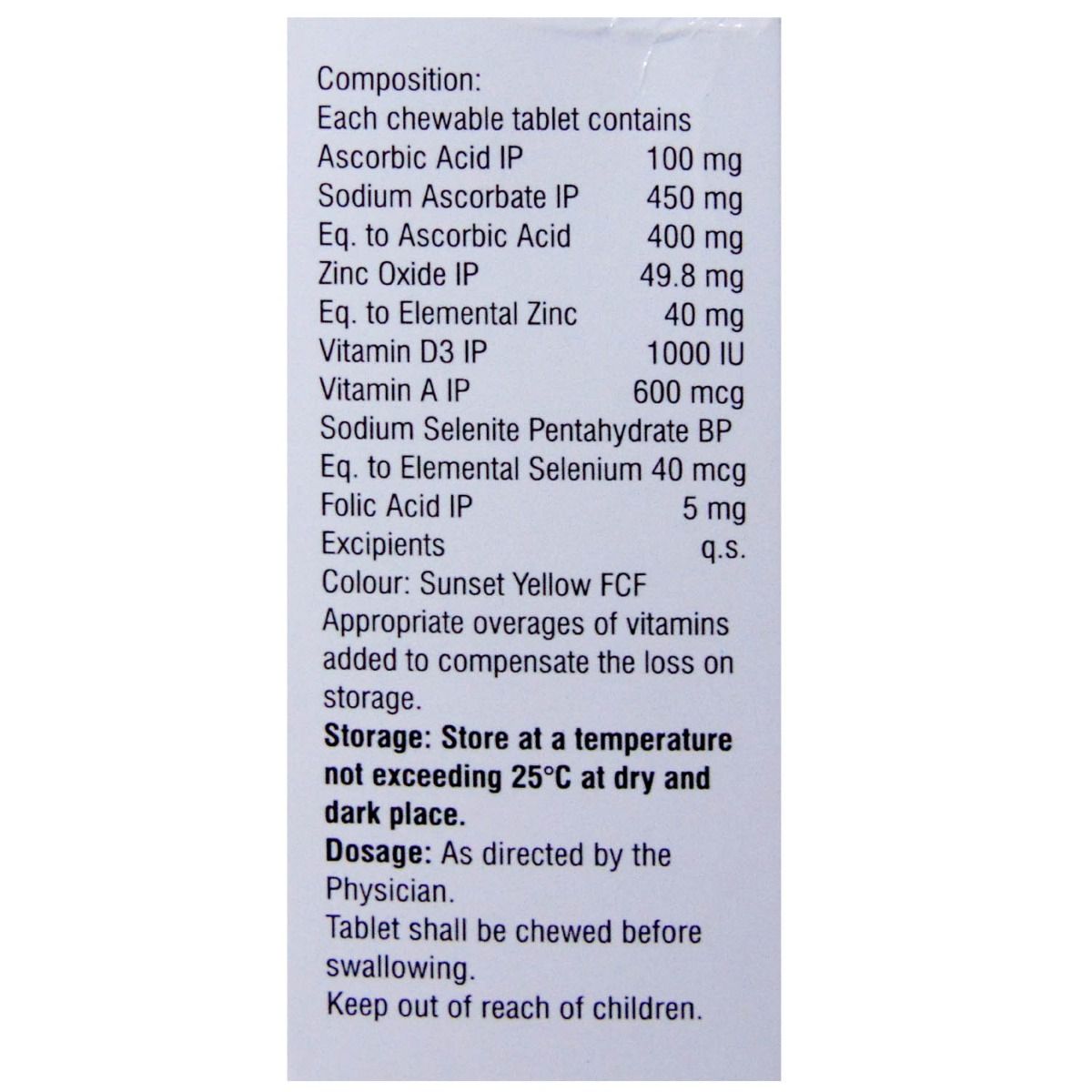 Zac-D Neuro Chewable Tablet 15's Price, Uses, Side Effects, Composition ...