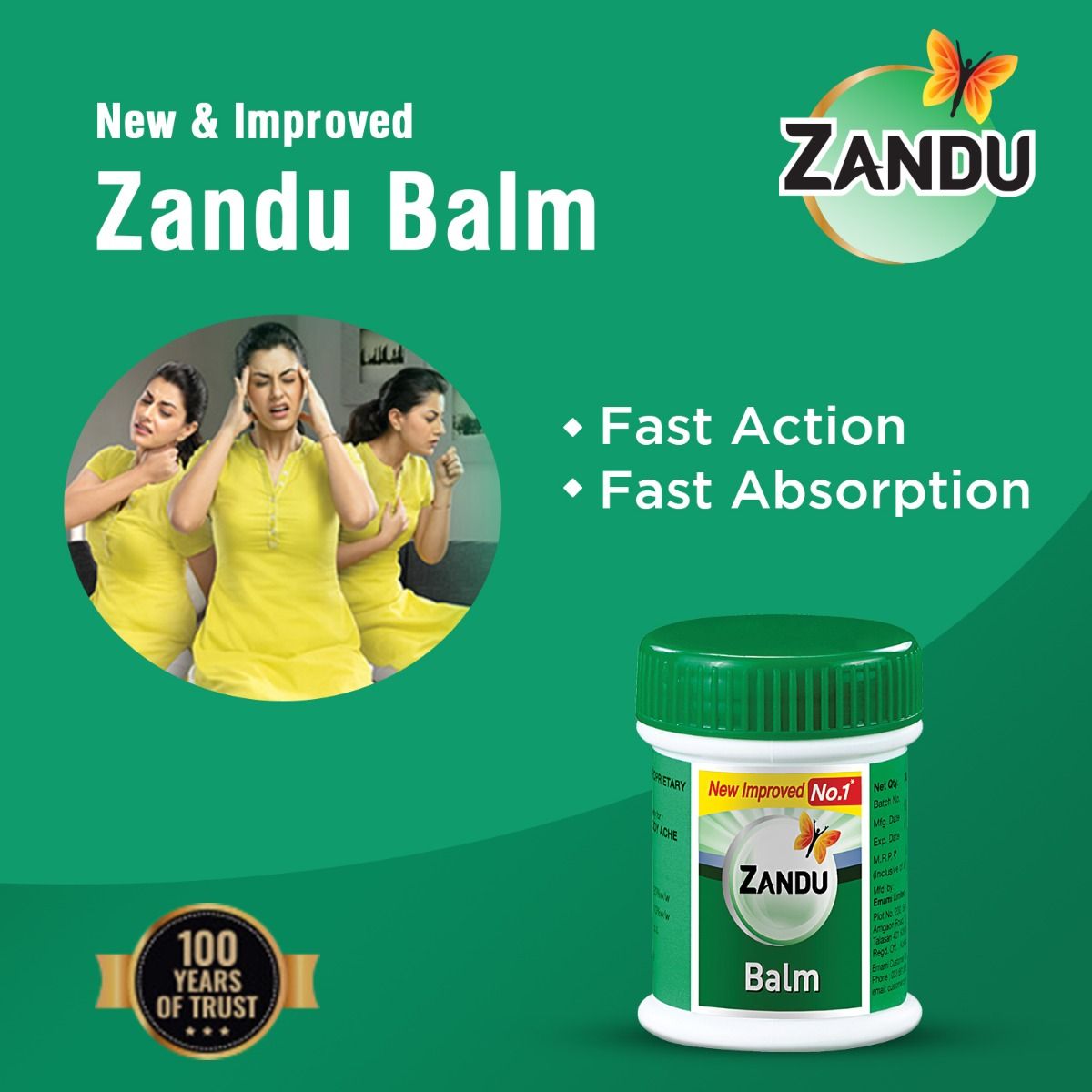 Zandu Balm, 25 ml, Pack of 1 