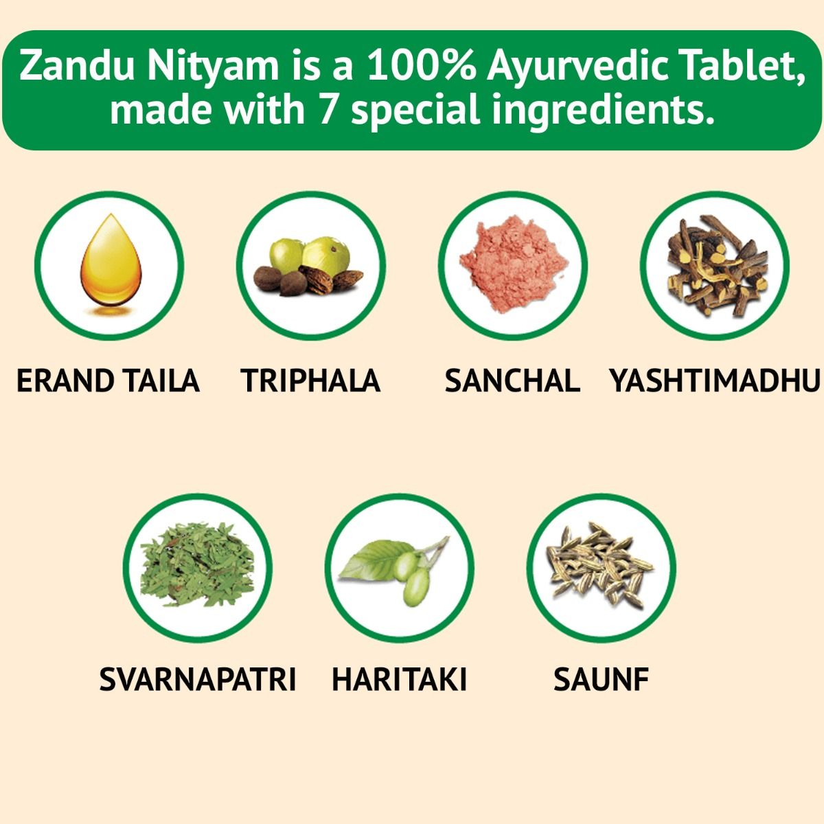 Zandu Nityam Ayurvedic Laxative, 30 Tablets, Pack of 1 