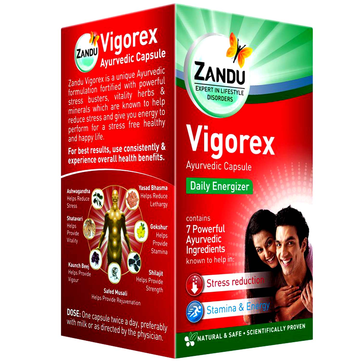 Buy Zandu Vigorex Ayurvedic Daily Energizer, 20 Capsules Online