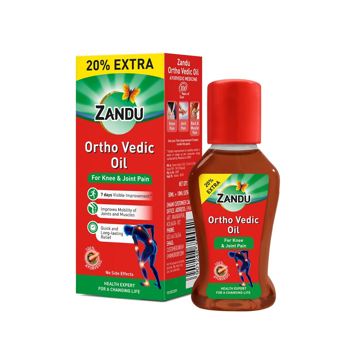 Zandu Ortho Vedic Oil, 50 ml, Pack of 1 