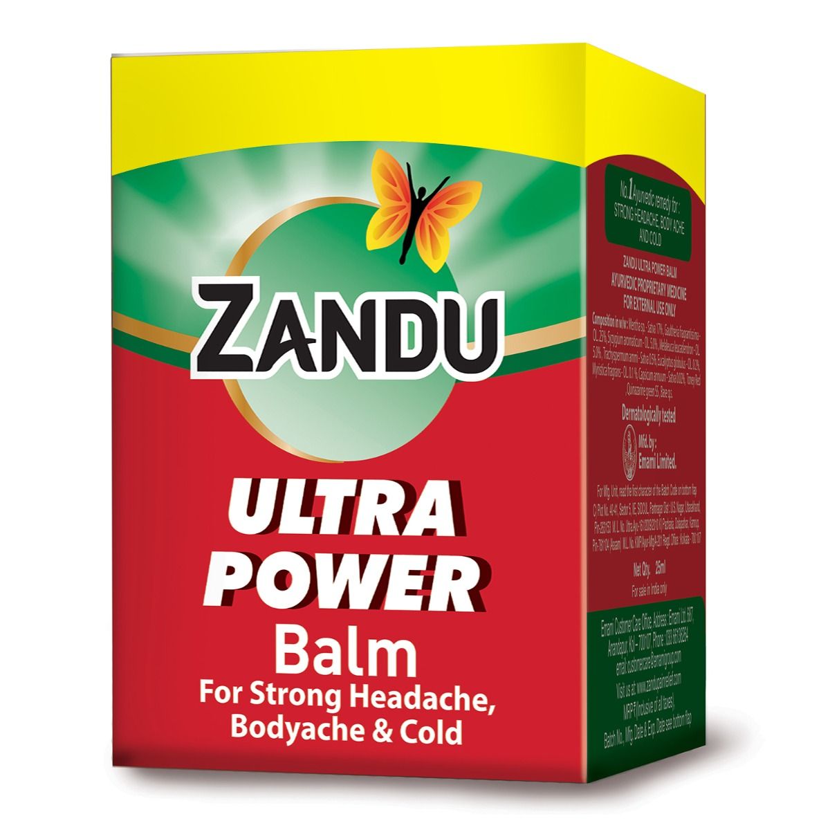 Zandu Ultra Power Balm, 25 ml, Pack of 1 