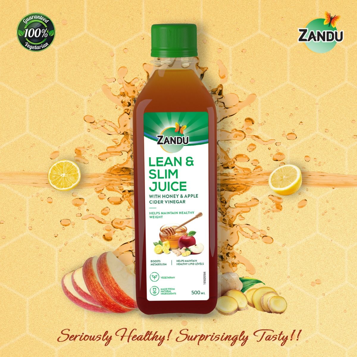 Zandu Lean & Slim Juice with Honey & Apple Cider Vinegar, 500 ml Price