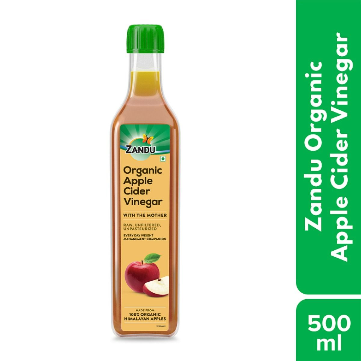 Buy Zandu Organic Apple Cider Vinegar, 500 ml Online