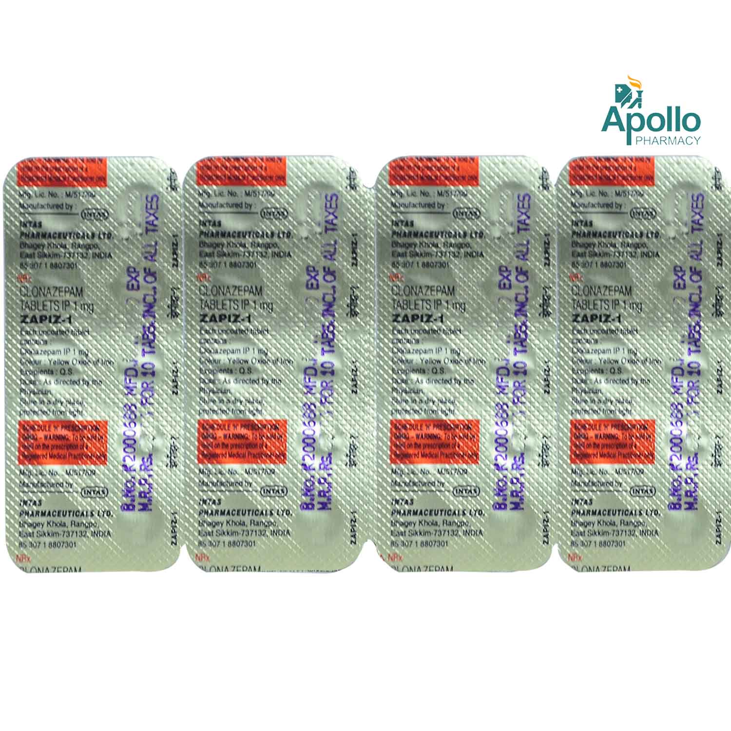 ZAPIZ 1MG TABLET Price, Uses, Side Effects, Composition - Apollo Pharmacy