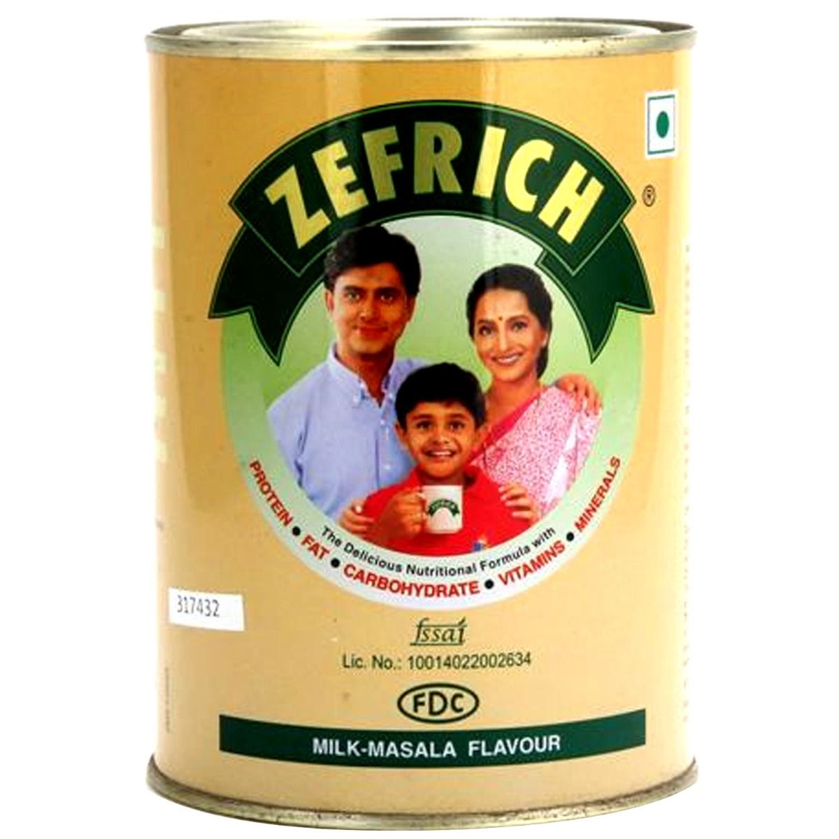 Zefrich Milk-Masala Flavoured Powder, 200 gm Tin, Pack of 1 