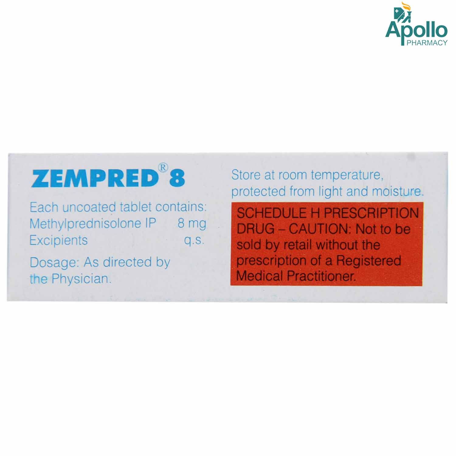 Zempred 8 Tablet 10's Price, Uses, Side Effects, Composition - Apollo