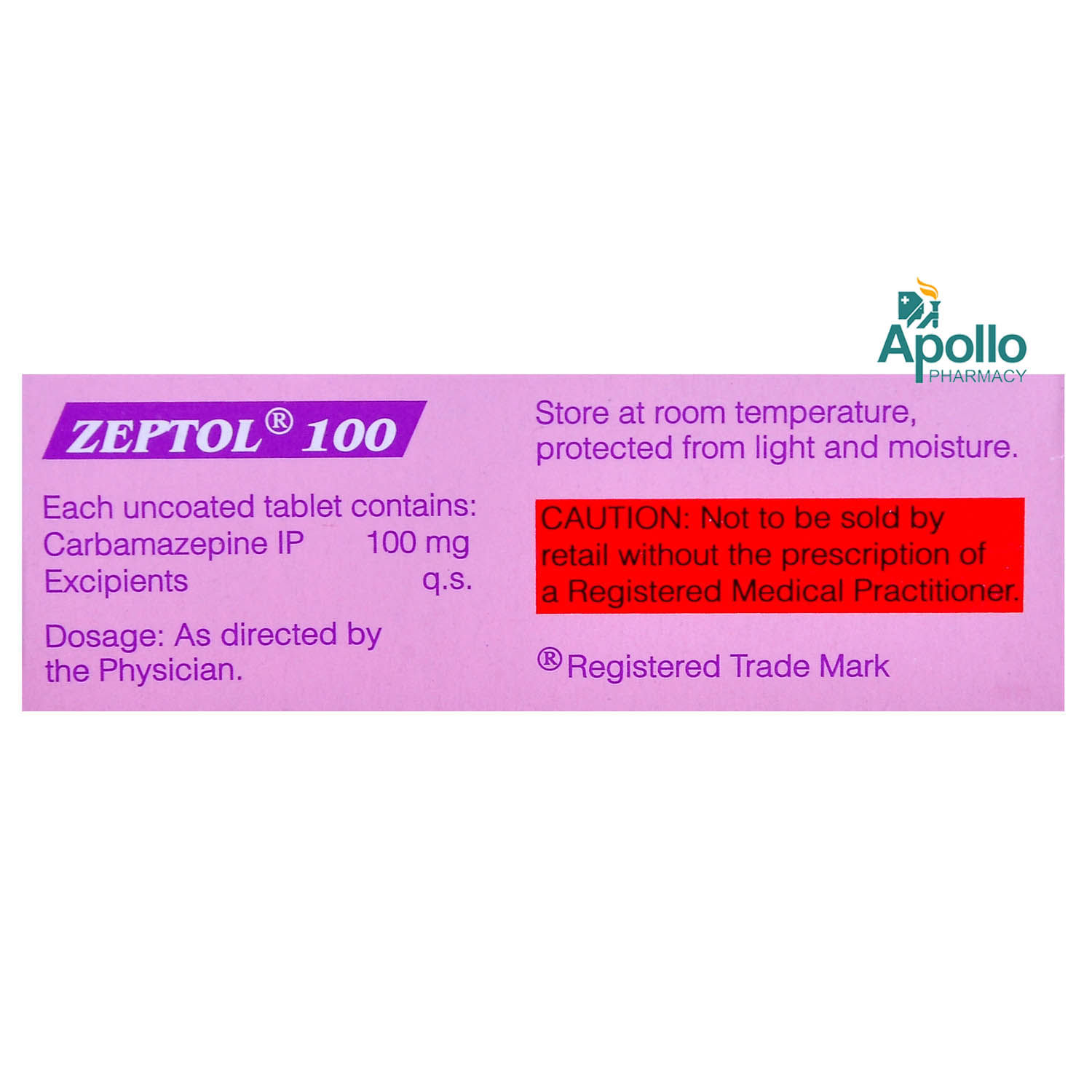 Zeptol 100 Tablet 10's Price, Uses, Side Effects, Composition - Apollo .