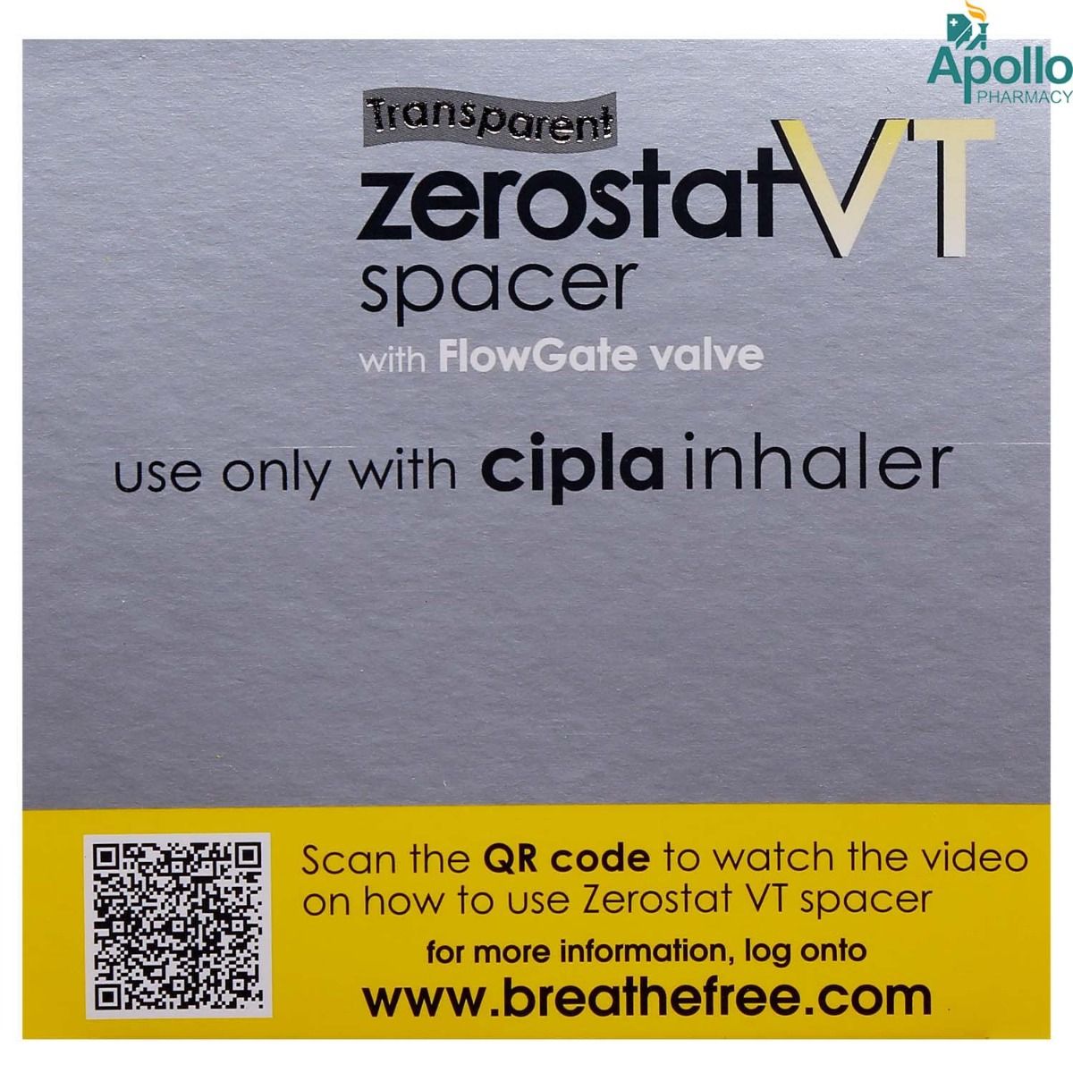 Zerostat VT Spacer With FlowGate Valve Price, Uses, Side Effects ...