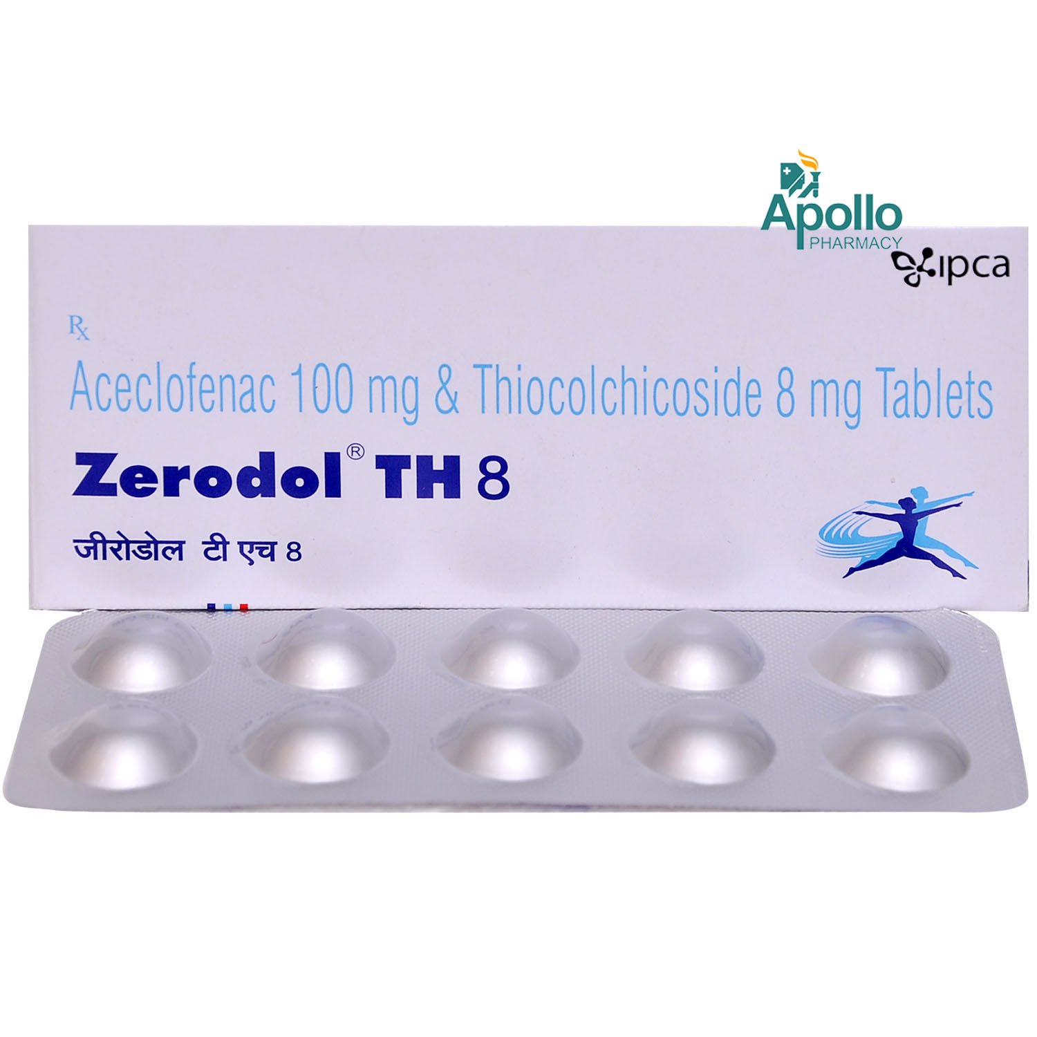 Zerodol TH 8 Tablet 10's Price, Uses, Side Effects, Composition