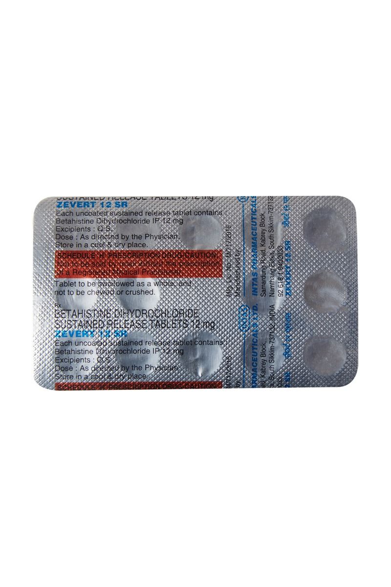 ZEVERT SR 12MG TABLET Price, Uses, Side Effects, Composition - Apollo ...